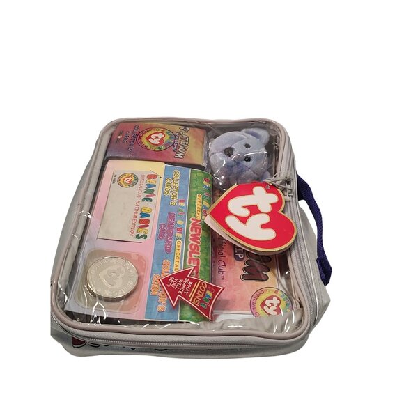 Ty Beanie Babies Official Platinum Edition Collector's Kit With Bear Cards & New - Picture 5 of 9